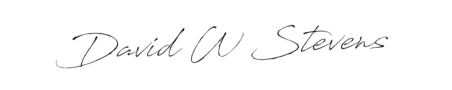Use a signature maker to create a handwritten signature online. With this signature software, you can design (Antro_Vectra) your own signature for name David W Stevens. David W Stevens signature style 6 images and pictures png
