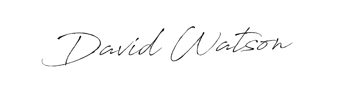 You should practise on your own different ways (Antro_Vectra) to write your name (David Watson) in signature. don't let someone else do it for you. David Watson signature style 6 images and pictures png