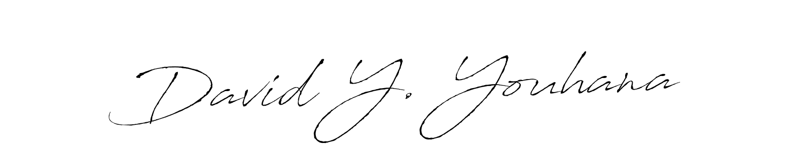 Create a beautiful signature design for name David Y. Youhana. With this signature (Antro_Vectra) fonts, you can make a handwritten signature for free. David Y. Youhana signature style 6 images and pictures png