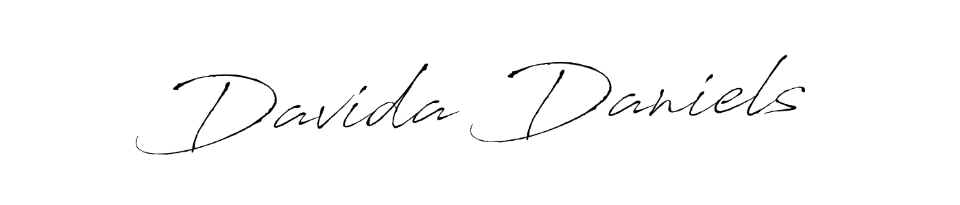 Davida Daniels stylish signature style. Best Handwritten Sign (Antro_Vectra) for my name. Handwritten Signature Collection Ideas for my name Davida Daniels. Davida Daniels signature style 6 images and pictures png