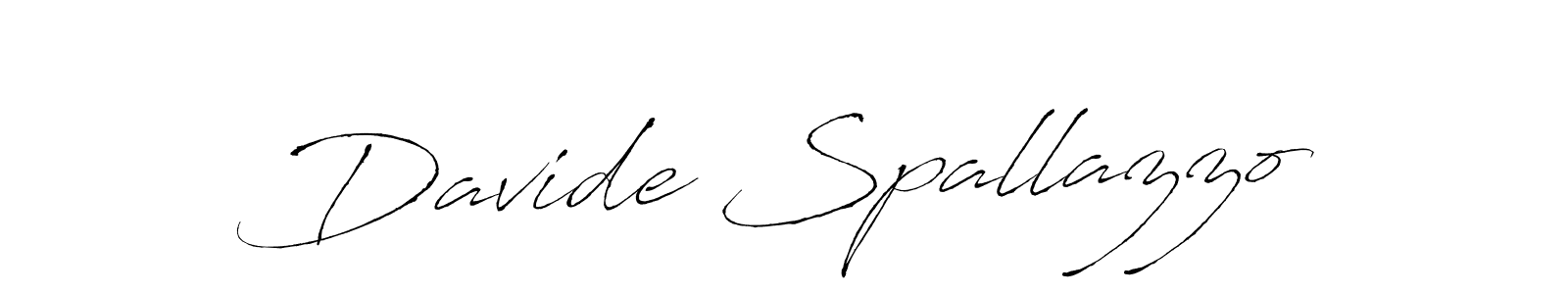 Make a beautiful signature design for name Davide Spallazzo. With this signature (Antro_Vectra) style, you can create a handwritten signature for free. Davide Spallazzo signature style 6 images and pictures png