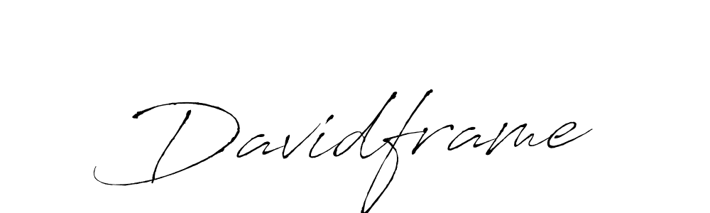 How to make Davidframe signature? Antro_Vectra is a professional autograph style. Create handwritten signature for Davidframe name. Davidframe signature style 6 images and pictures png