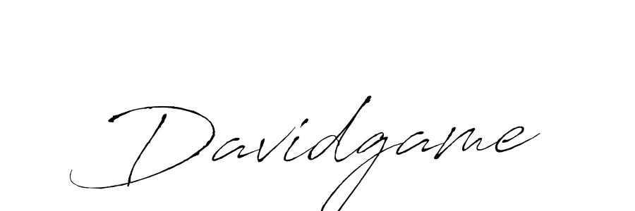 Make a beautiful signature design for name Davidgame. With this signature (Antro_Vectra) style, you can create a handwritten signature for free. Davidgame signature style 6 images and pictures png