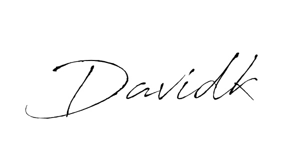 Davidk stylish signature style. Best Handwritten Sign (Antro_Vectra) for my name. Handwritten Signature Collection Ideas for my name Davidk. Davidk signature style 6 images and pictures png