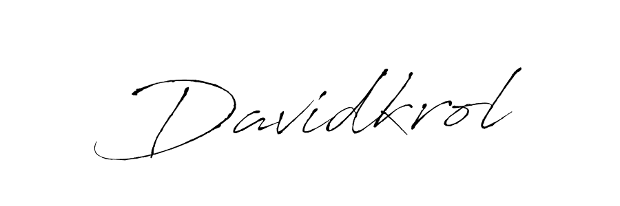 How to make Davidkrol name signature. Use Antro_Vectra style for creating short signs online. This is the latest handwritten sign. Davidkrol signature style 6 images and pictures png