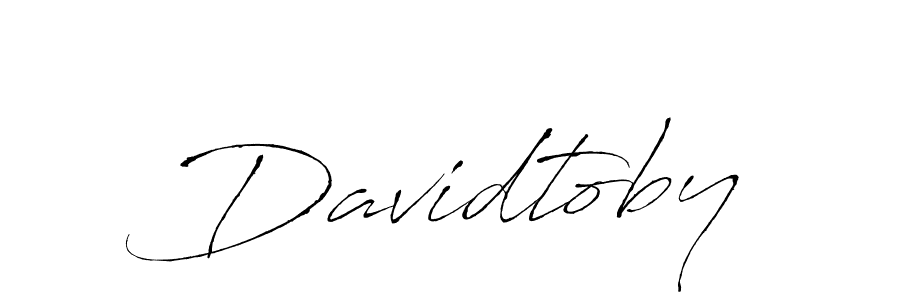 Use a signature maker to create a handwritten signature online. With this signature software, you can design (Antro_Vectra) your own signature for name Davidtoby. Davidtoby signature style 6 images and pictures png