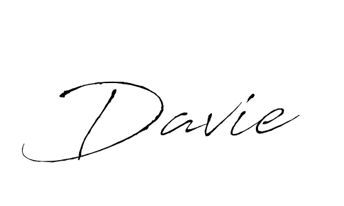 Use a signature maker to create a handwritten signature online. With this signature software, you can design (Antro_Vectra) your own signature for name Davie. Davie signature style 6 images and pictures png