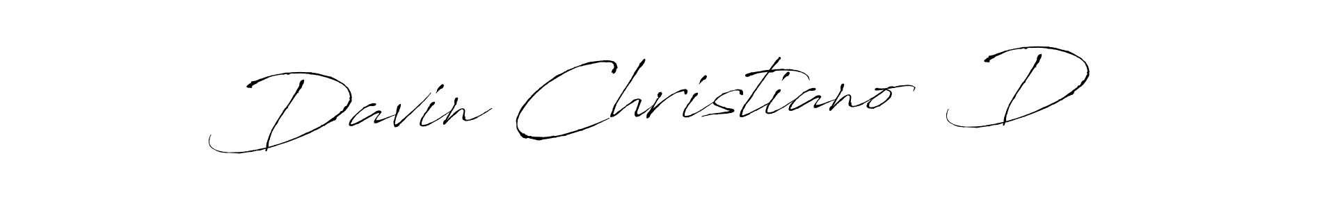 The best way (Antro_Vectra) to make a short signature is to pick only two or three words in your name. The name Davin Christiano  D include a total of six letters. For converting this name. Davin Christiano  D signature style 6 images and pictures png