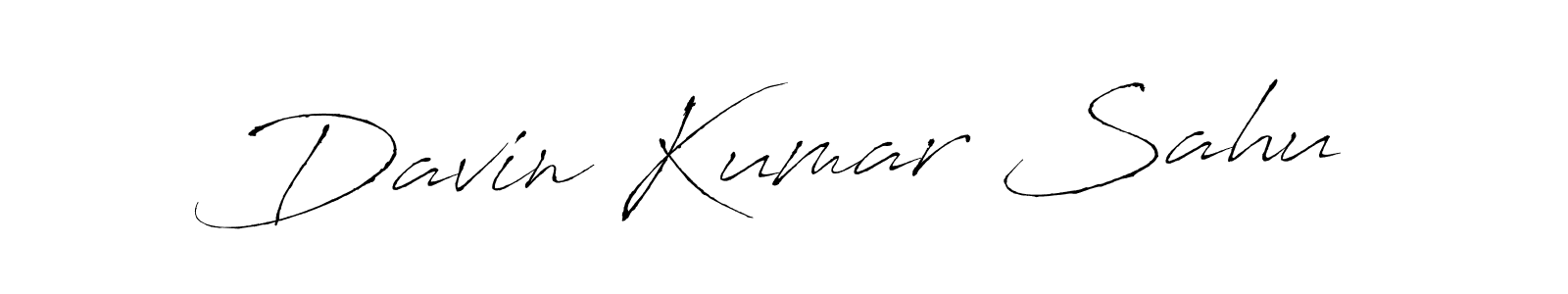 Create a beautiful signature design for name Davin Kumar Sahu. With this signature (Antro_Vectra) fonts, you can make a handwritten signature for free. Davin Kumar Sahu signature style 6 images and pictures png