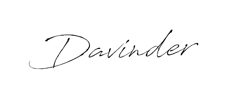 Use a signature maker to create a handwritten signature online. With this signature software, you can design (Antro_Vectra) your own signature for name Davinder. Davinder signature style 6 images and pictures png