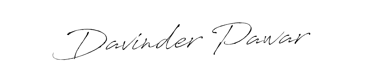 Also we have Davinder Pawar name is the best signature style. Create professional handwritten signature collection using Antro_Vectra autograph style. Davinder Pawar signature style 6 images and pictures png