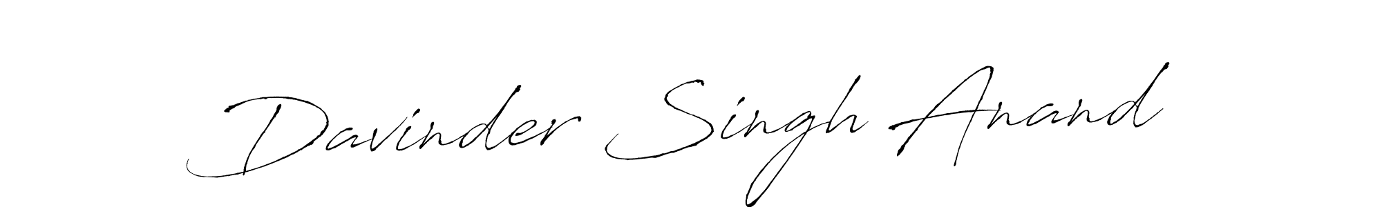 Also we have Davinder Singh Anand name is the best signature style. Create professional handwritten signature collection using Antro_Vectra autograph style. Davinder Singh Anand signature style 6 images and pictures png