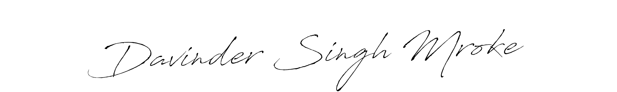 The best way (Antro_Vectra) to make a short signature is to pick only two or three words in your name. The name Davinder Singh Mroke include a total of six letters. For converting this name. Davinder Singh Mroke signature style 6 images and pictures png