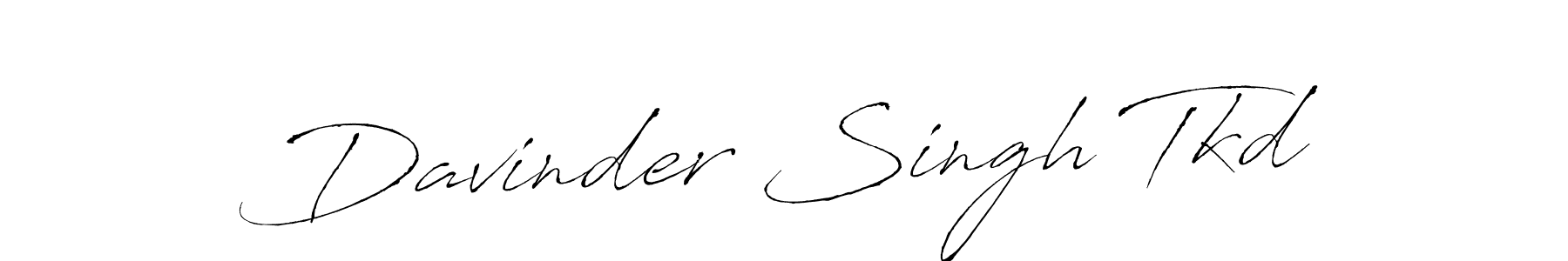 Davinder Singh Tkd stylish signature style. Best Handwritten Sign (Antro_Vectra) for my name. Handwritten Signature Collection Ideas for my name Davinder Singh Tkd. Davinder Singh Tkd signature style 6 images and pictures png