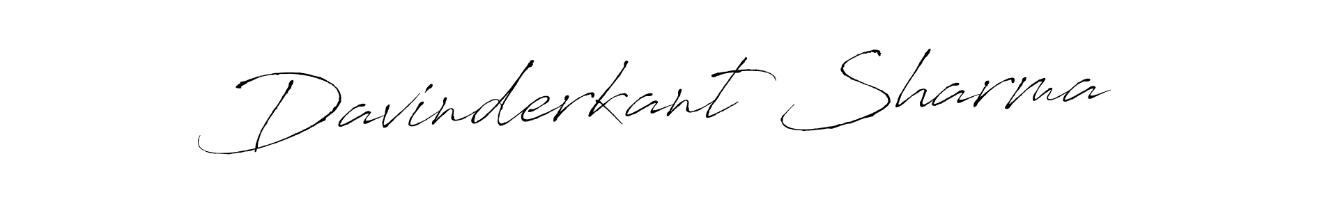 The best way (Antro_Vectra) to make a short signature is to pick only two or three words in your name. The name Davinderkant Sharma include a total of six letters. For converting this name. Davinderkant Sharma signature style 6 images and pictures png