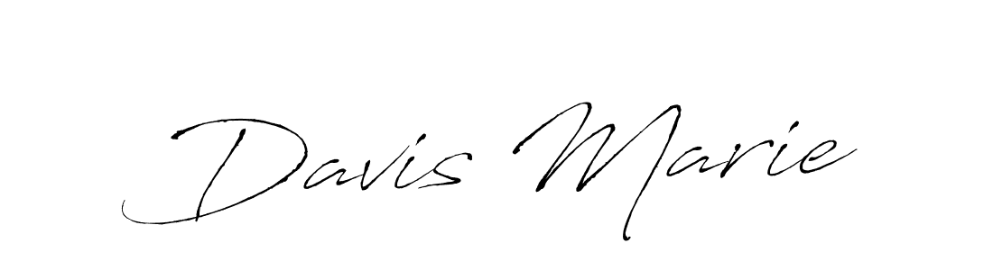 Design your own signature with our free online signature maker. With this signature software, you can create a handwritten (Antro_Vectra) signature for name Davis Marie. Davis Marie signature style 6 images and pictures png