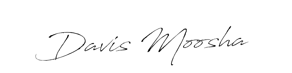 How to make Davis Moosha name signature. Use Antro_Vectra style for creating short signs online. This is the latest handwritten sign. Davis Moosha signature style 6 images and pictures png