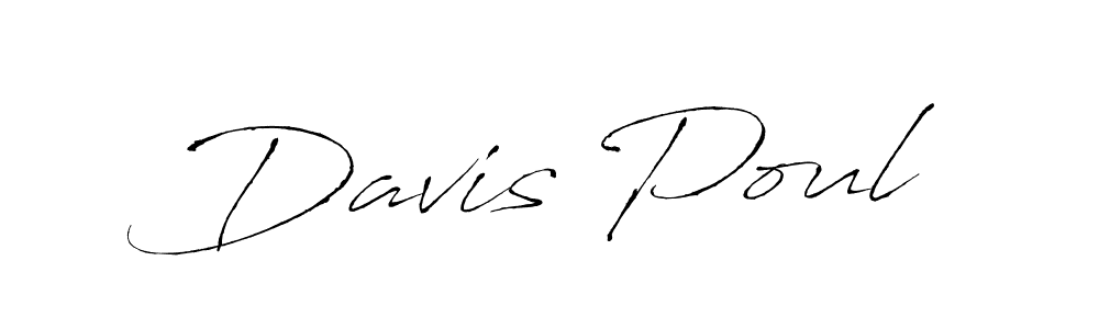 Make a beautiful signature design for name Davis Poul. With this signature (Antro_Vectra) style, you can create a handwritten signature for free. Davis Poul signature style 6 images and pictures png