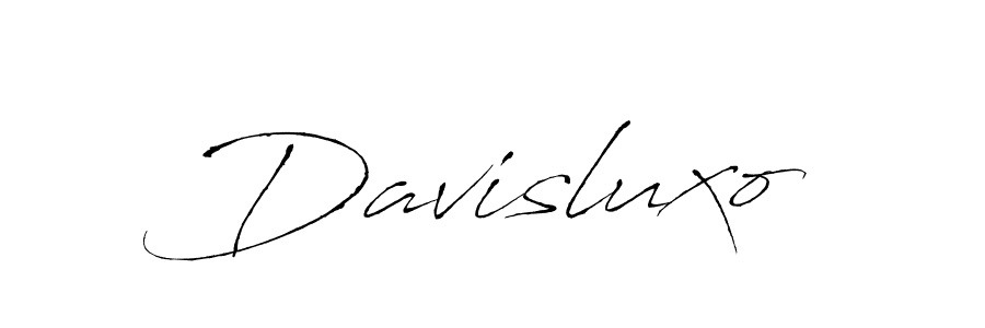 How to make Davisluxo signature? Antro_Vectra is a professional autograph style. Create handwritten signature for Davisluxo name. Davisluxo signature style 6 images and pictures png