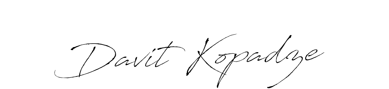 Make a beautiful signature design for name Davit Kopadze. With this signature (Antro_Vectra) style, you can create a handwritten signature for free. Davit Kopadze signature style 6 images and pictures png