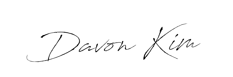 Create a beautiful signature design for name Davon Kim. With this signature (Antro_Vectra) fonts, you can make a handwritten signature for free. Davon Kim signature style 6 images and pictures png