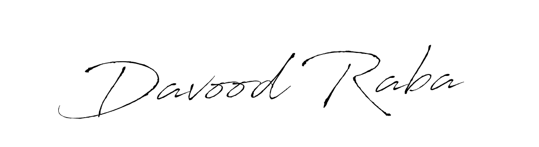 How to make Davood Raba signature? Antro_Vectra is a professional autograph style. Create handwritten signature for Davood Raba name. Davood Raba signature style 6 images and pictures png