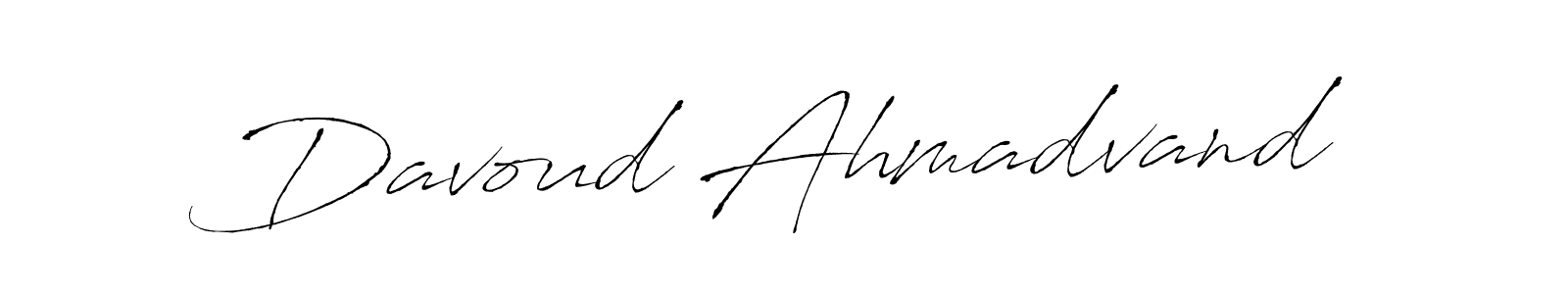 How to make Davoud Ahmadvand name signature. Use Antro_Vectra style for creating short signs online. This is the latest handwritten sign. Davoud Ahmadvand signature style 6 images and pictures png