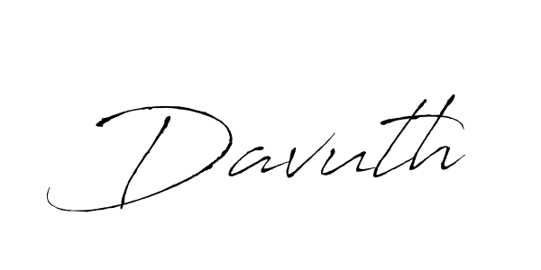 Also we have Davuth name is the best signature style. Create professional handwritten signature collection using Antro_Vectra autograph style. Davuth signature style 6 images and pictures png