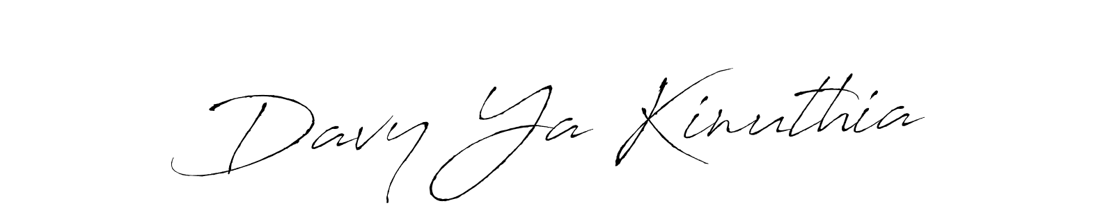 How to make Davy Ya Kinuthia name signature. Use Antro_Vectra style for creating short signs online. This is the latest handwritten sign. Davy Ya Kinuthia signature style 6 images and pictures png