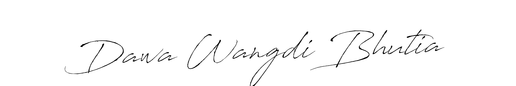 Make a beautiful signature design for name Dawa Wangdi Bhutia. With this signature (Antro_Vectra) style, you can create a handwritten signature for free. Dawa Wangdi Bhutia signature style 6 images and pictures png