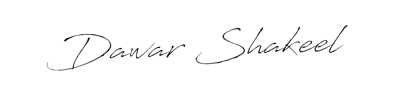 Create a beautiful signature design for name Dawar Shakeel. With this signature (Antro_Vectra) fonts, you can make a handwritten signature for free. Dawar Shakeel signature style 6 images and pictures png