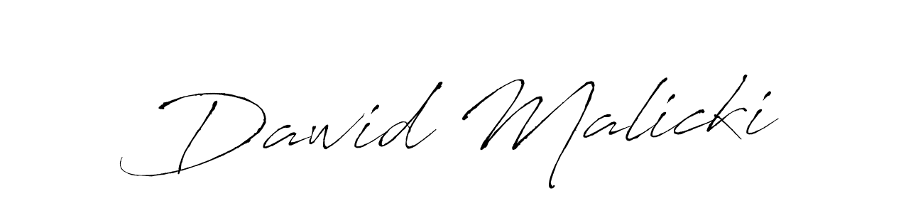 How to make Dawid Malicki name signature. Use Antro_Vectra style for creating short signs online. This is the latest handwritten sign. Dawid Malicki signature style 6 images and pictures png