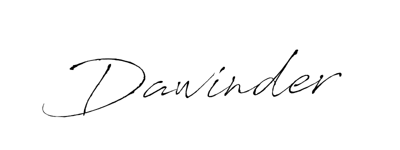 Use a signature maker to create a handwritten signature online. With this signature software, you can design (Antro_Vectra) your own signature for name Dawinder. Dawinder signature style 6 images and pictures png