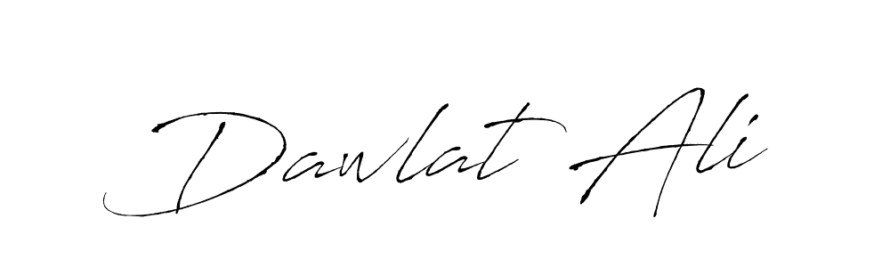 How to make Dawlat Ali name signature. Use Antro_Vectra style for creating short signs online. This is the latest handwritten sign. Dawlat Ali signature style 6 images and pictures png