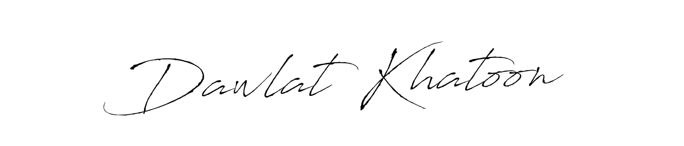 You should practise on your own different ways (Antro_Vectra) to write your name (Dawlat Khatoon) in signature. don't let someone else do it for you. Dawlat Khatoon signature style 6 images and pictures png