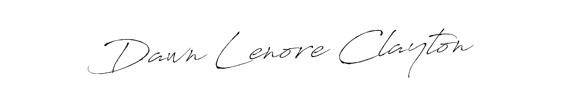 How to make Dawn Lenore Clayton name signature. Use Antro_Vectra style for creating short signs online. This is the latest handwritten sign. Dawn Lenore Clayton signature style 6 images and pictures png