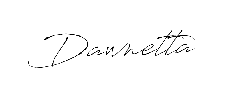 Create a beautiful signature design for name Dawnetta. With this signature (Antro_Vectra) fonts, you can make a handwritten signature for free. Dawnetta signature style 6 images and pictures png