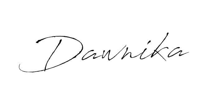 Create a beautiful signature design for name Dawnika. With this signature (Antro_Vectra) fonts, you can make a handwritten signature for free. Dawnika signature style 6 images and pictures png