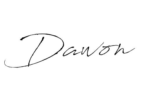 Antro_Vectra is a professional signature style that is perfect for those who want to add a touch of class to their signature. It is also a great choice for those who want to make their signature more unique. Get Dawon name to fancy signature for free. Dawon signature style 6 images and pictures png