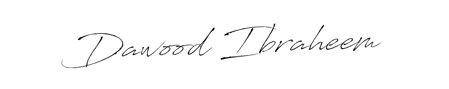 Dawood Ibraheem stylish signature style. Best Handwritten Sign (Antro_Vectra) for my name. Handwritten Signature Collection Ideas for my name Dawood Ibraheem. Dawood Ibraheem signature style 6 images and pictures png
