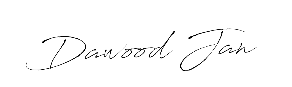 Design your own signature with our free online signature maker. With this signature software, you can create a handwritten (Antro_Vectra) signature for name Dawood Jan. Dawood Jan signature style 6 images and pictures png