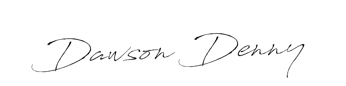 Make a beautiful signature design for name Dawson Denny. With this signature (Antro_Vectra) style, you can create a handwritten signature for free. Dawson Denny signature style 6 images and pictures png