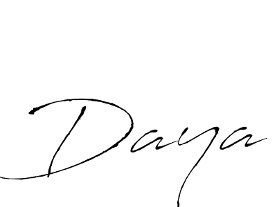 Make a beautiful signature design for name Daya. With this signature (Antro_Vectra) style, you can create a handwritten signature for free. Daya signature style 6 images and pictures png