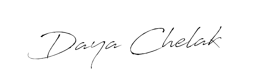 The best way (Antro_Vectra) to make a short signature is to pick only two or three words in your name. The name Daya Chelak include a total of six letters. For converting this name. Daya Chelak signature style 6 images and pictures png