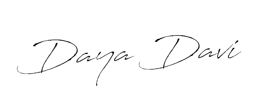 Daya Davi stylish signature style. Best Handwritten Sign (Antro_Vectra) for my name. Handwritten Signature Collection Ideas for my name Daya Davi. Daya Davi signature style 6 images and pictures png