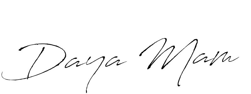 Daya Mam stylish signature style. Best Handwritten Sign (Antro_Vectra) for my name. Handwritten Signature Collection Ideas for my name Daya Mam. Daya Mam signature style 6 images and pictures png