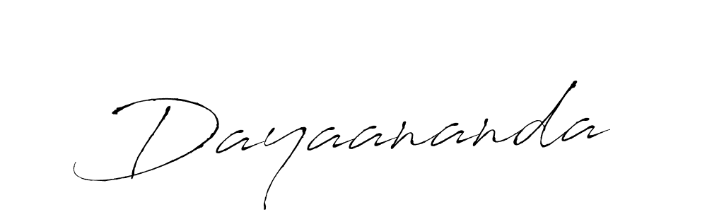 How to make Dayaananda signature? Antro_Vectra is a professional autograph style. Create handwritten signature for Dayaananda name. Dayaananda signature style 6 images and pictures png