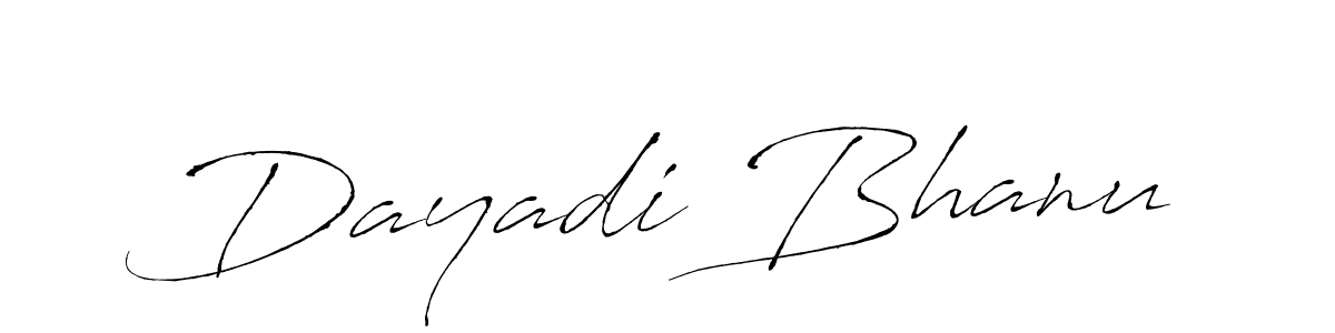 Use a signature maker to create a handwritten signature online. With this signature software, you can design (Antro_Vectra) your own signature for name Dayadi Bhanu. Dayadi Bhanu signature style 6 images and pictures png