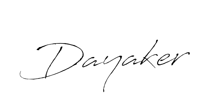 Dayaker stylish signature style. Best Handwritten Sign (Antro_Vectra) for my name. Handwritten Signature Collection Ideas for my name Dayaker. Dayaker signature style 6 images and pictures png