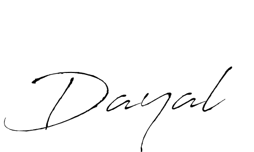 Create a beautiful signature design for name Dayal. With this signature (Antro_Vectra) fonts, you can make a handwritten signature for free. Dayal signature style 6 images and pictures png